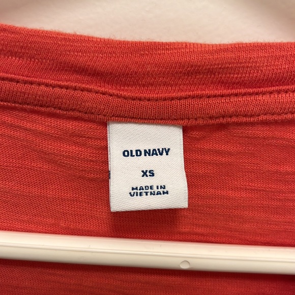 Old Navy Coral Waist-defined T-Shirt Dress (xs) - Picture 3 of 4